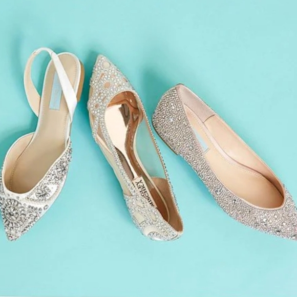 Bhldn ×Gigi Rhinestone-Embellished Pointed-Toe Flats - Picture 6 of 15